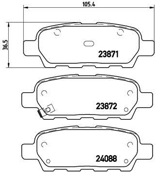 Klocki hamulcowe - komplet P 56 046 BREMBO