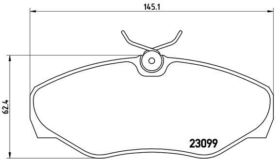 Klocki hamulcowe - komplet P 56 061 BREMBO