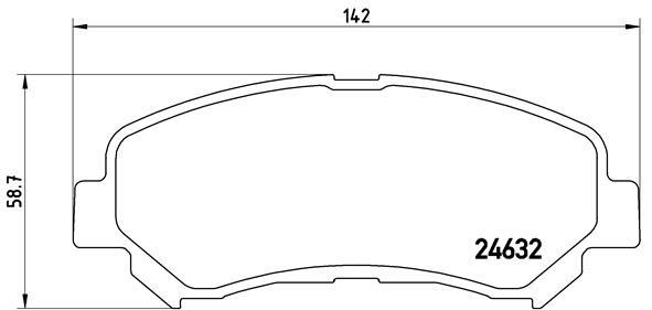 Klocki hamulcowe - komplet P 56 062 BREMBO