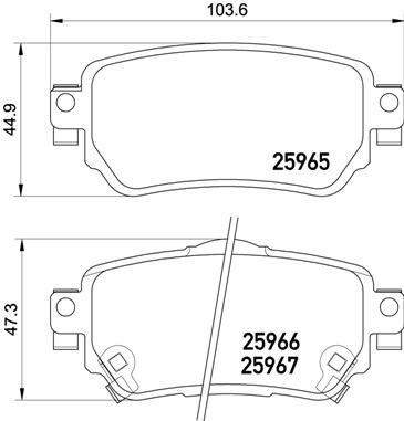 Klocki hamulcowe - komplet P 56 098 BREMBO