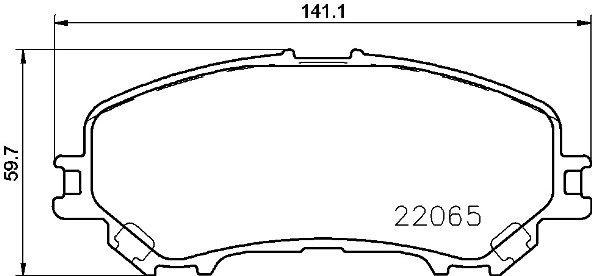 Klocki hamulcowe - komplet P 56 100 BREMBO