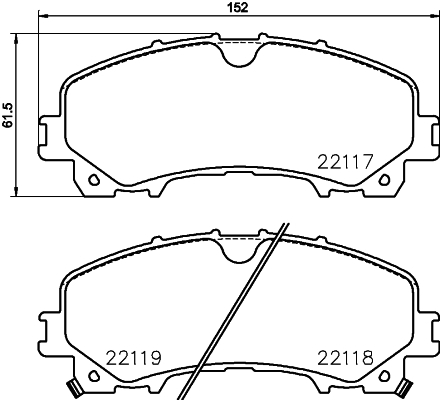 Klocki hamulcowe - komplet P 56 106 BREMBO