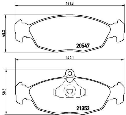 Klocki hamulcowe - komplet P 59 011 BREMBO