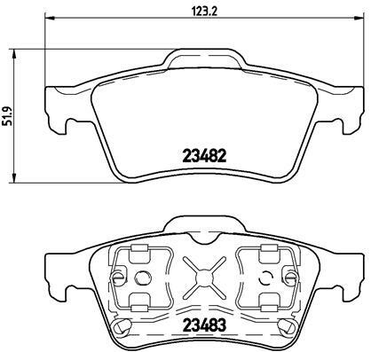 Klocki hamulcowe - komplet P 59 044 BREMBO