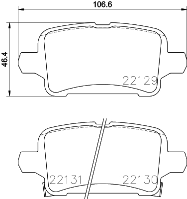 Klocki hamulcowe - komplet P 59 090 BREMBO