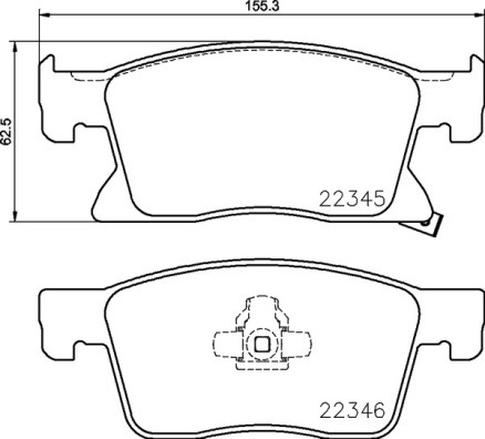 Klocki hamulcowe - komplet P 59 091 BREMBO