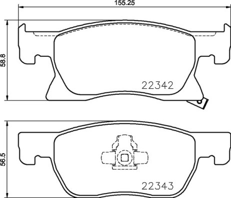 Klocki hamulcowe - komplet P 59 092 BREMBO