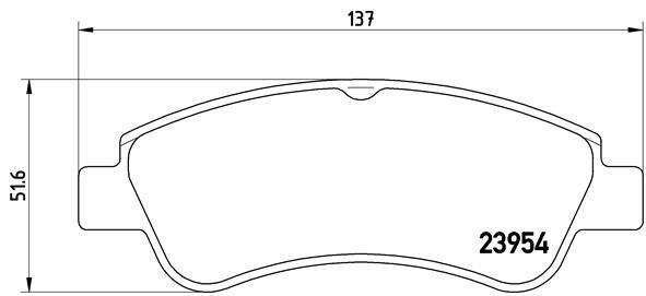 Klocki hamulcowe - komplet, BREMBO XTRA LINE P 61 066X BREMBO