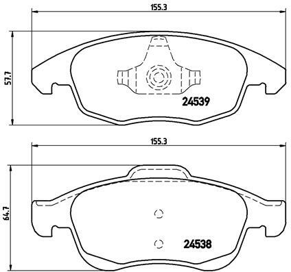 Klocki hamulcowe - komplet P 61 083 BREMBO