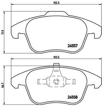 Klocki hamulcowe - komplet P 61 086 BREMBO