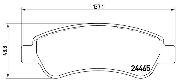 Klocki hamulcowe - komplet P 61 091 BREMBO