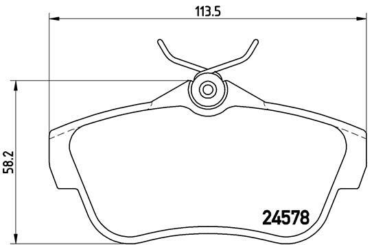 Klocki hamulcowe - komplet P 61 095 BREMBO
