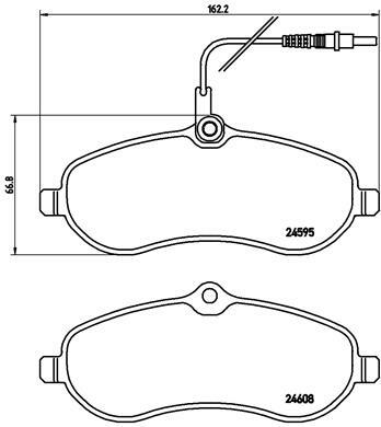 Klocki hamulcowe - komplet P 61 096 BREMBO