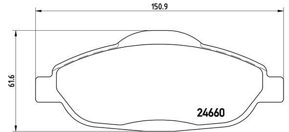 Klocki hamulcowe - komplet, BREMBO XTRA LINE P 61 101X BREMBO