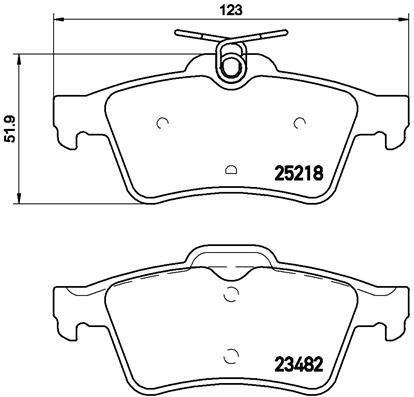 Klocki hamulcowe - komplet P 61 110 BREMBO