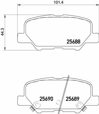 Klocki hamulcowe - komplet P 61 111 BREMBO