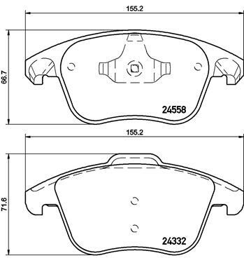 Klocki hamulcowe - komplet P 61 117 BREMBO