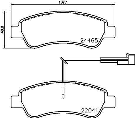 Klocki hamulcowe - komplet P 61 125 BREMBO