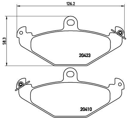 Klocki hamulcowe - komplet P 68 017 BREMBO