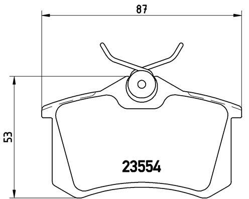 Klocki hamulcowe - komplet wyprzedaż P 68 024 BREMBO