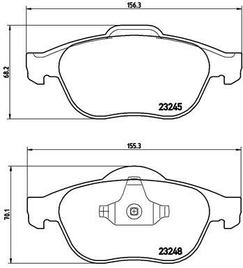 Klocki hamulcowe - komplet P 68 032 BREMBO