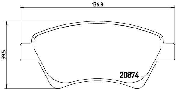 Klocki hamulcowe - komplet P 68 034 BREMBO