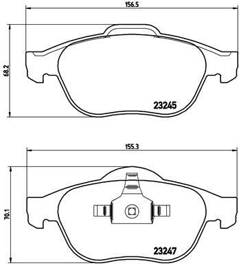 Klocki hamulcowe - komplet P 68 040 BREMBO