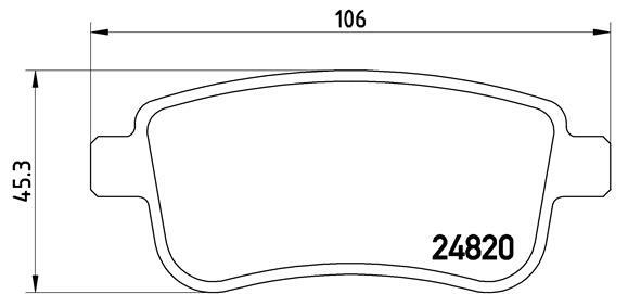 Klocki hamulcowe - komplet P 68 041 BREMBO