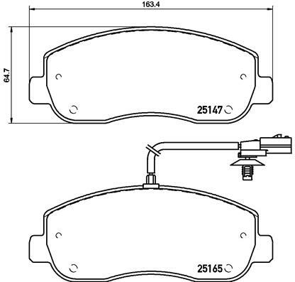 Klocki hamulcowe - komplet P 68 062 BREMBO