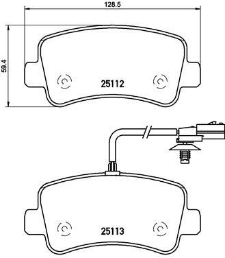 Klocki hamulcowe - komplet P 68 063 BREMBO