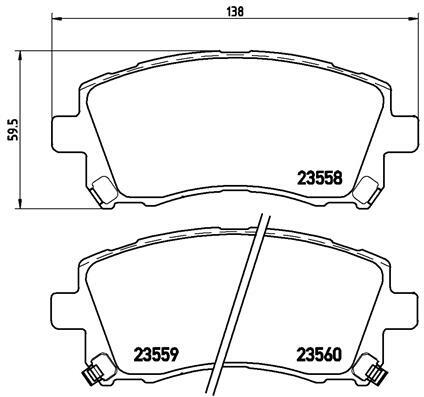 Klocki hamulcowe - komplet P 78 010 BREMBO