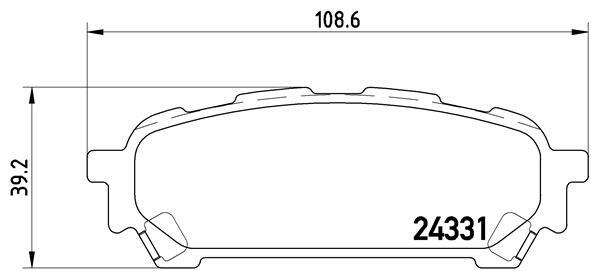 Klocki hamulcowe - komplet P 78 014 BREMBO