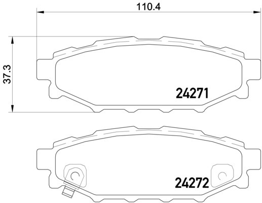 Klocki hamulcowe - komplet P 78 020 BREMBO