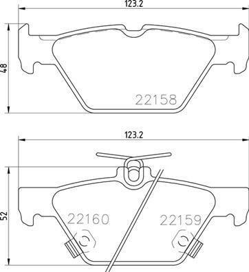 Klocki hamulcowe - komplet P 78 026 BREMBO