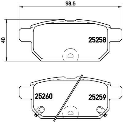 Klocki hamulcowe - komplet P 79 029 BREMBO
