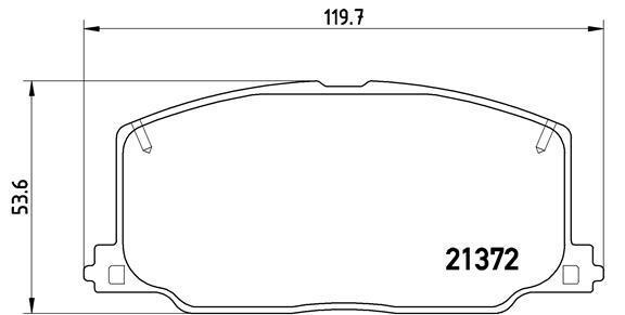 Klocki hamulcowe - komplet P 83 016 BREMBO
