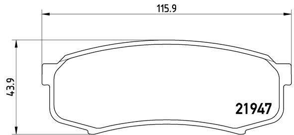 Klocki hamulcowe - komplet P 83 024 BREMBO
