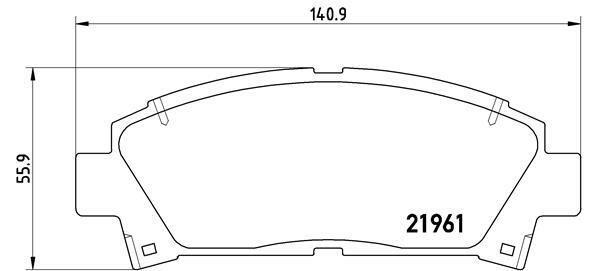 Klocki hamulcowe - komplet P 83 028 BREMBO