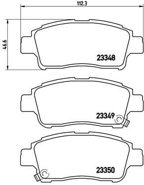 Klocki hamulcowe - komplet P 83 050 BREMBO