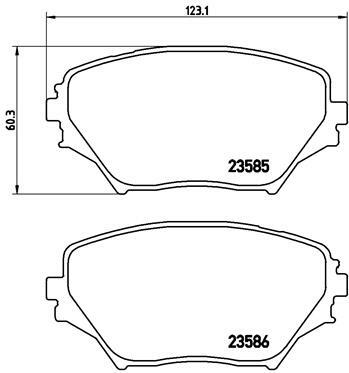 Klocki hamulcowe - komplet P 83 055 BREMBO