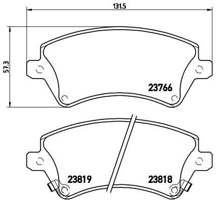 Klocki hamulcowe - komplet P 83 064 BREMBO