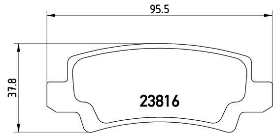 Klocki hamulcowe - komplet P 83 065 BREMBO