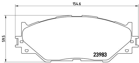 Klocki hamulcowe - komplet P 83 074 BREMBO
