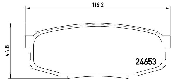 Klocki hamulcowe - komplet P 83 098 BREMBO
