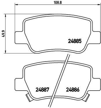 Klocki hamulcowe - komplet P 83 112 BREMBO