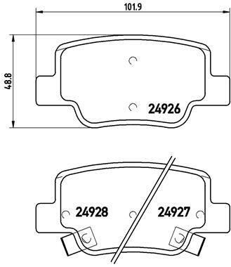 Klocki hamulcowe - komplet P 83 114 BREMBO