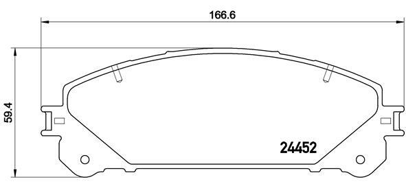 Klocki hamulcowe - komplet P 83 145 BREMBO