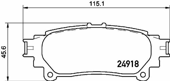 Klocki hamulcowe - komplet P 83 152 BREMBO