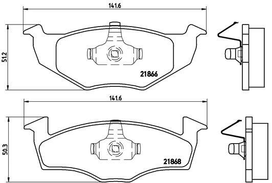 Klocki hamulcowe - komplet P 85 031 BREMBO