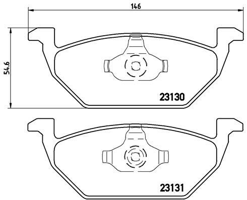 Klocki hamulcowe - komplet, BREMBO XTRA LINE P 85 041X BREMBO